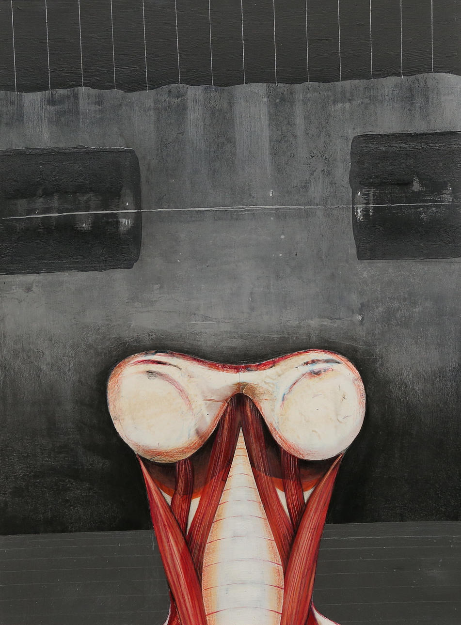 UNO SVENSSON. Mixed media, signed and dated 1969.