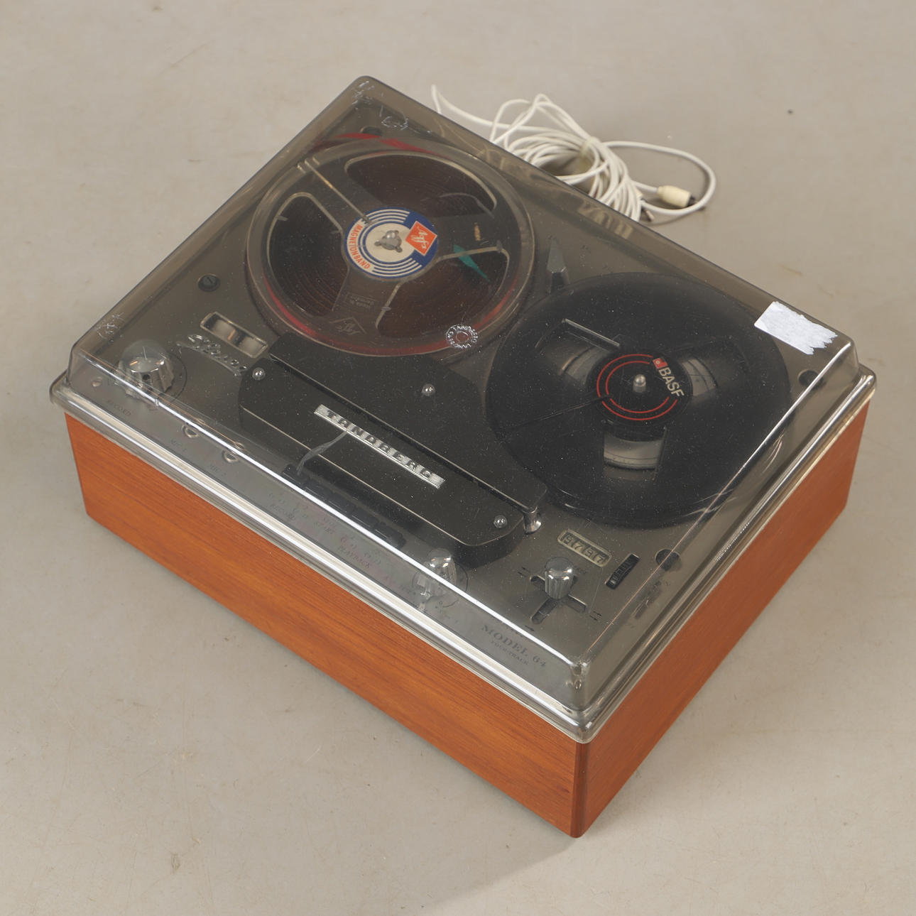 A MODEL 64 ROLLER TAPE PLAYER, Tandberg.
