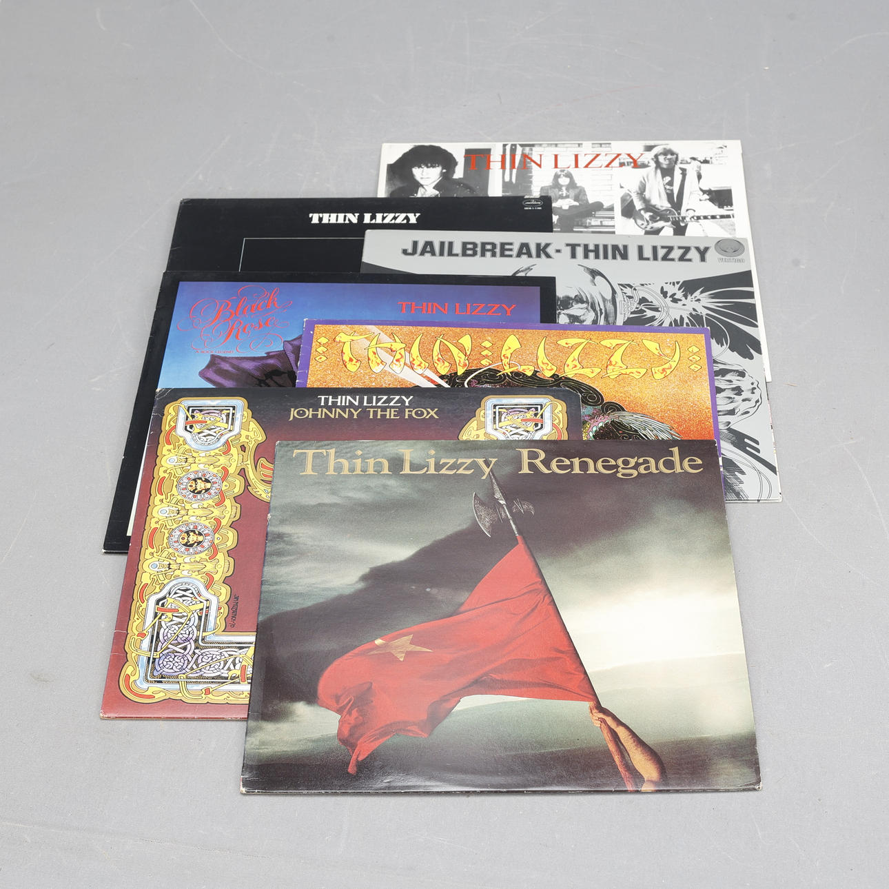 VINYL RECORDS, 7 pieces, Thin Lizzy.