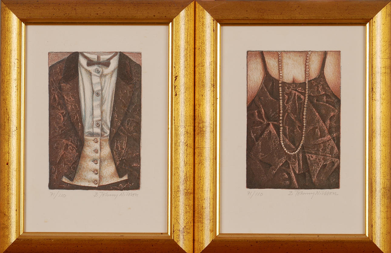 BERT-JOHNNY NILSSON. Lithographs, 2, signed.