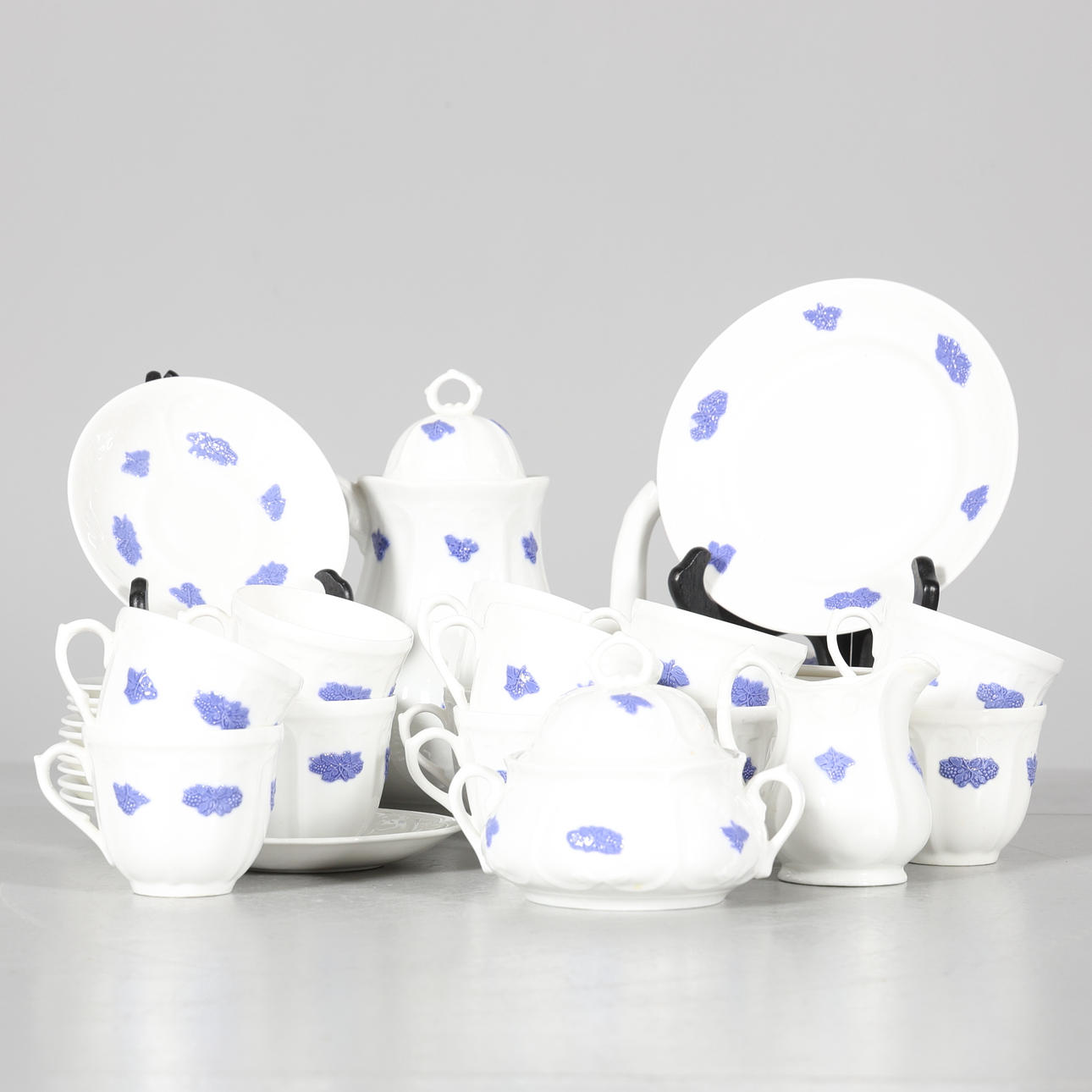 SERVISDELAR, 39 delar, "Blå blom" Gustavsberg.