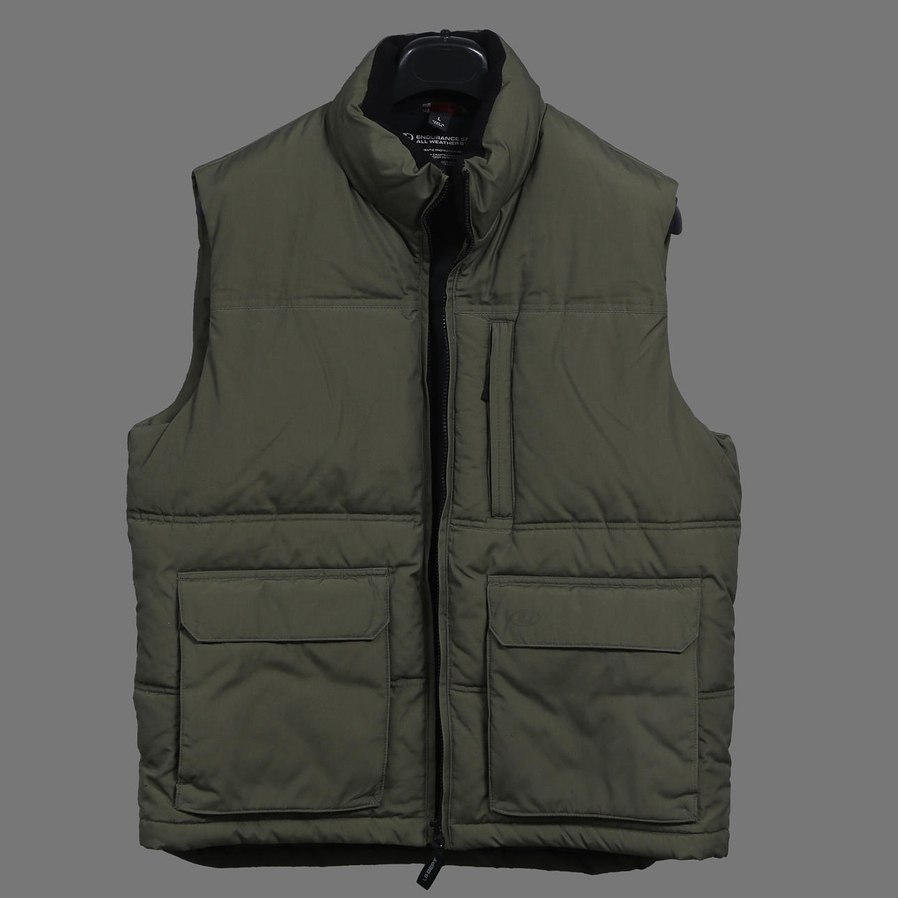 GREEN VEST, SIZE L.