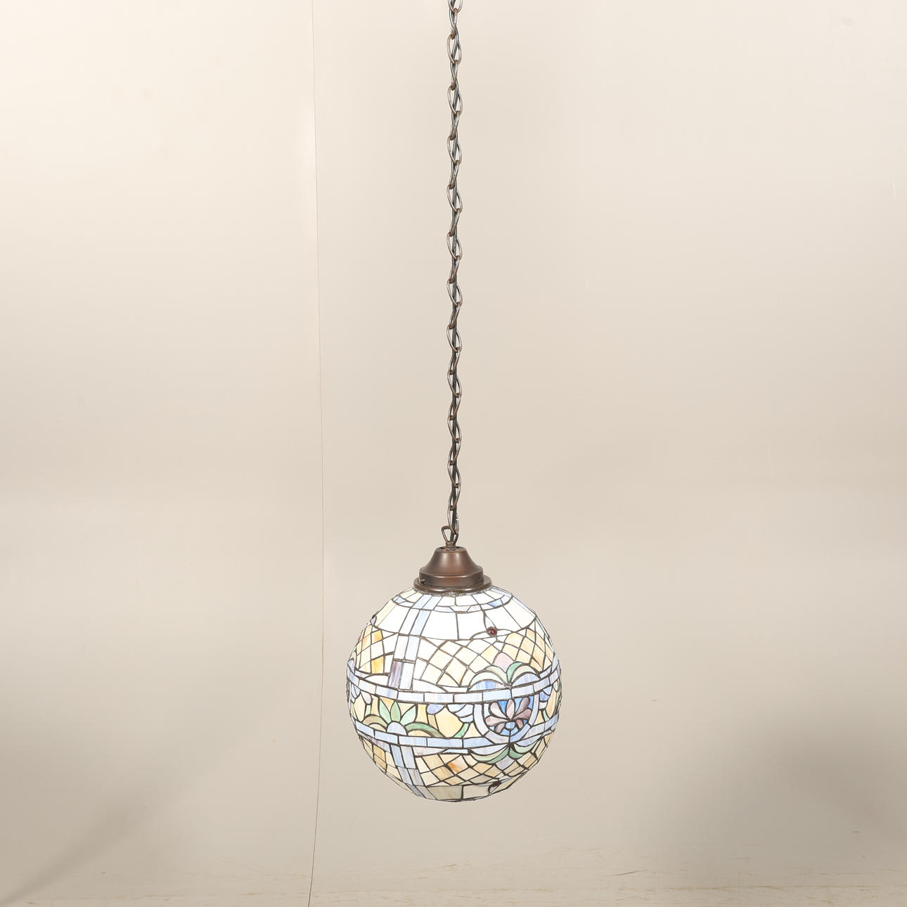 A TIFFANY-STYLE CEILING LAMP, Aneta, 19/2000's.