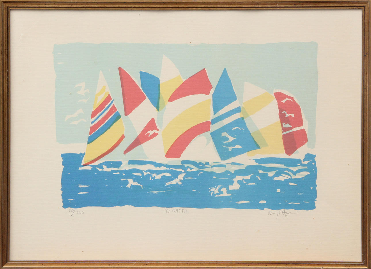 BENGT ÅGREN. LITO, signed.