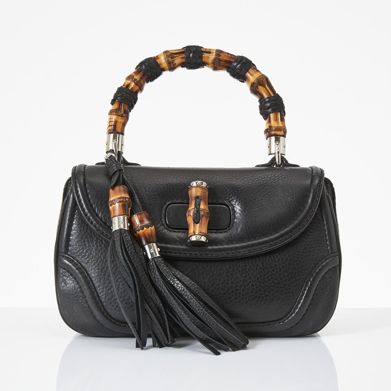 GUCCI, "Convertible Pompon Bamboo", handbag, 2010.