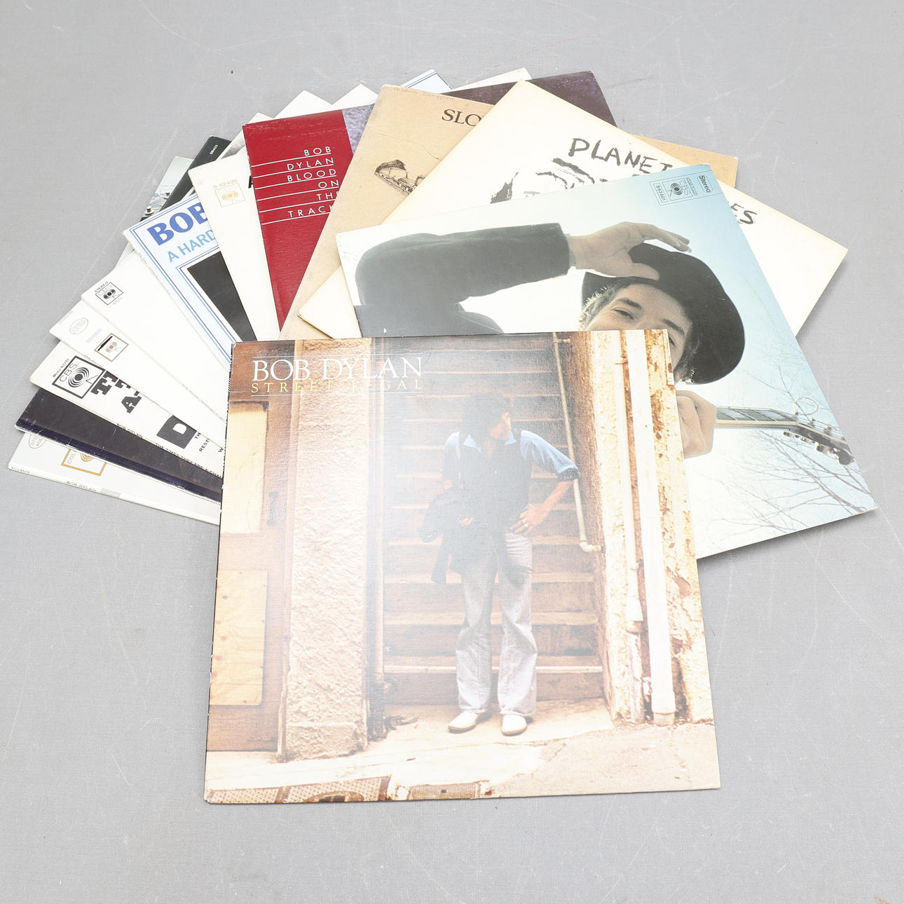 VINYL RECORDS, 12 pieces, Bob Dylan.
