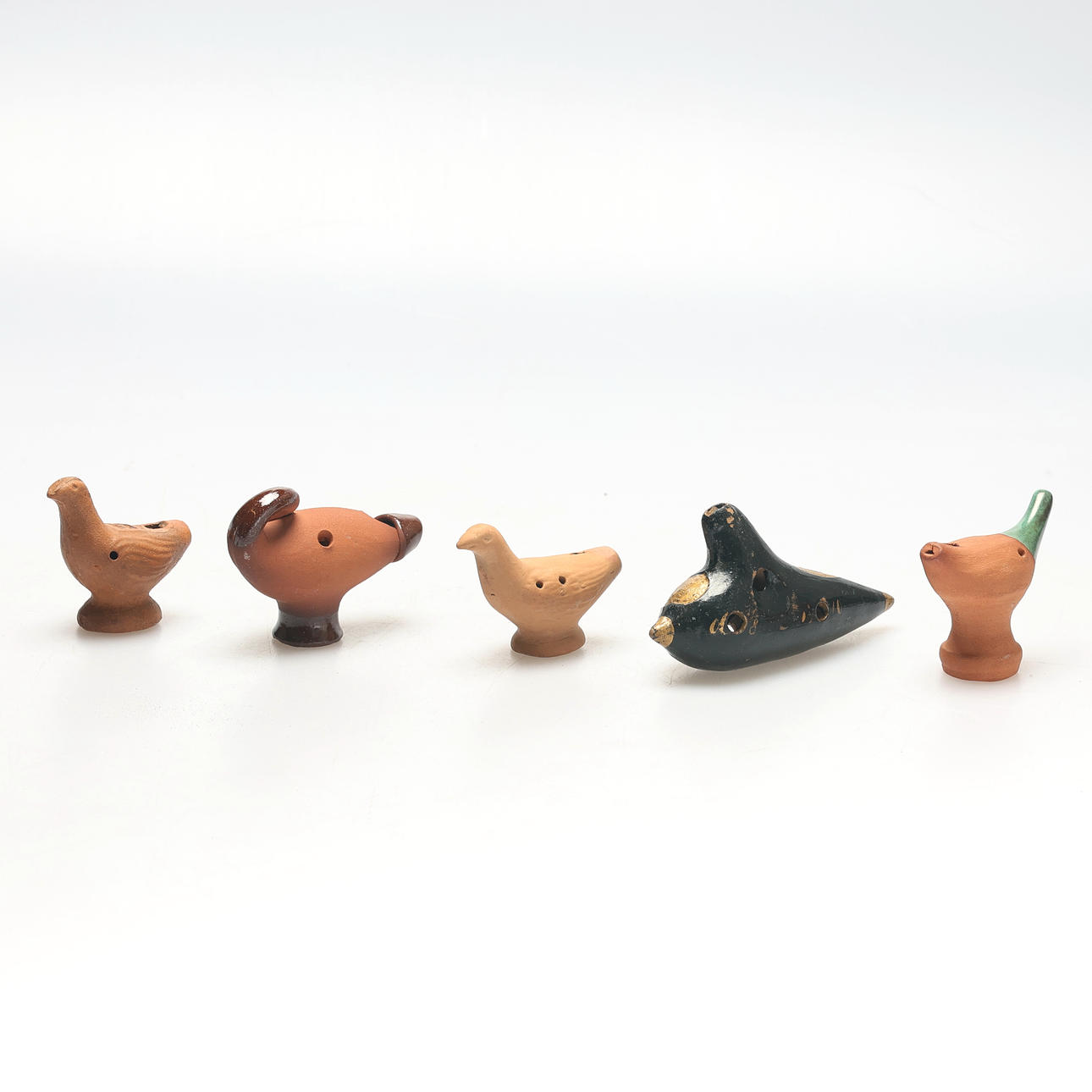 CLAY CUCKOOS. 5 pcs.