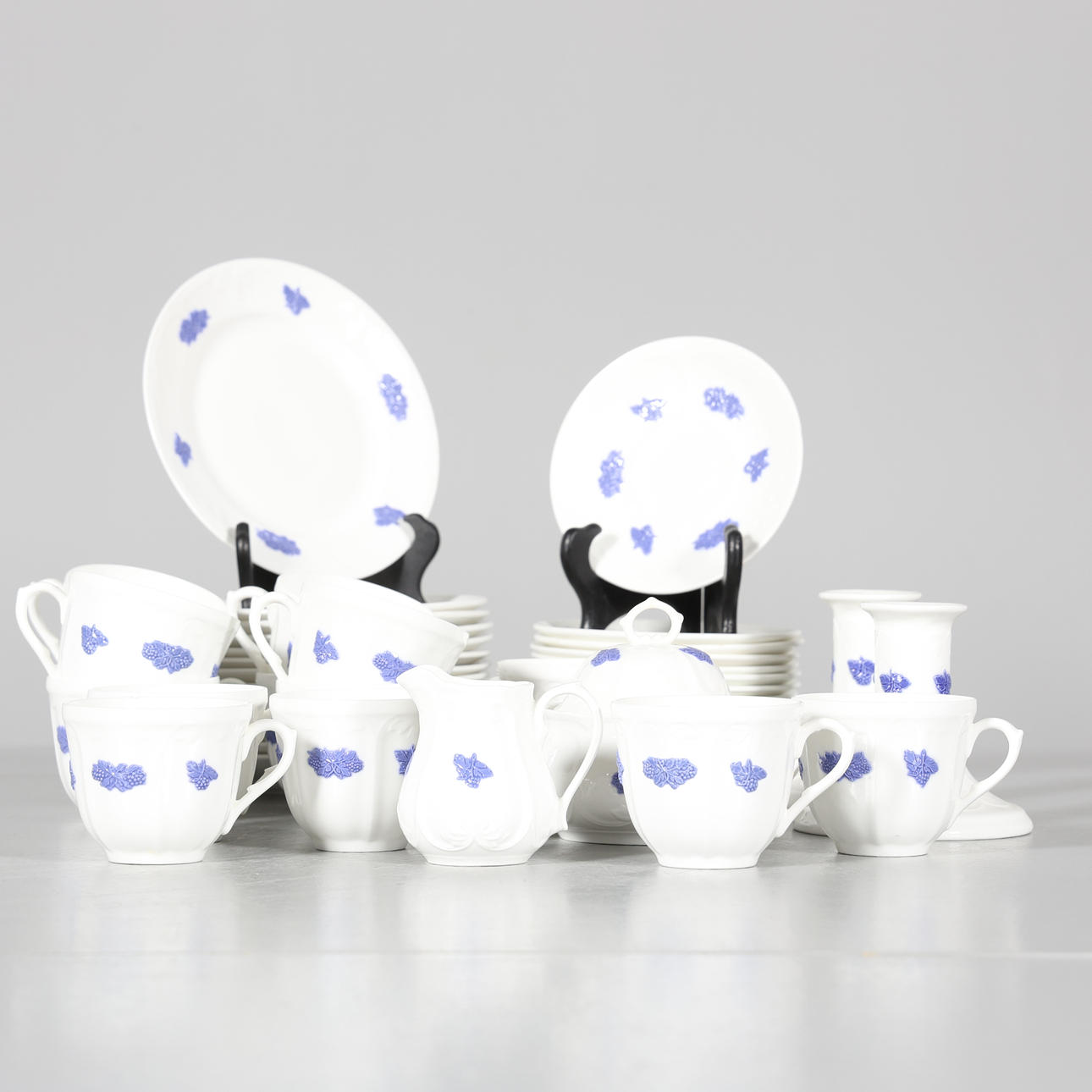 SERVISDELAR, 46 delar, "Blå blom" Gustavsberg.