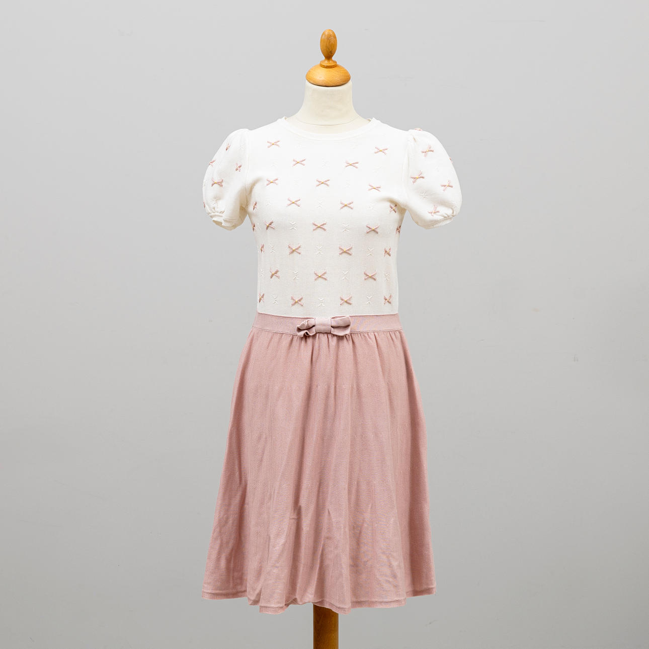 VALENTINO. Klänning, stickad bomull.