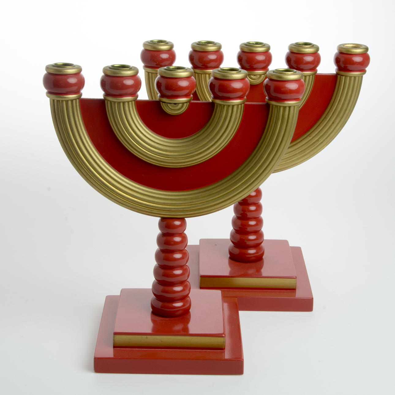 KANDELABRAR, 1 par, "Bergsmansljusstake", Sandbergs, Nora Stad.