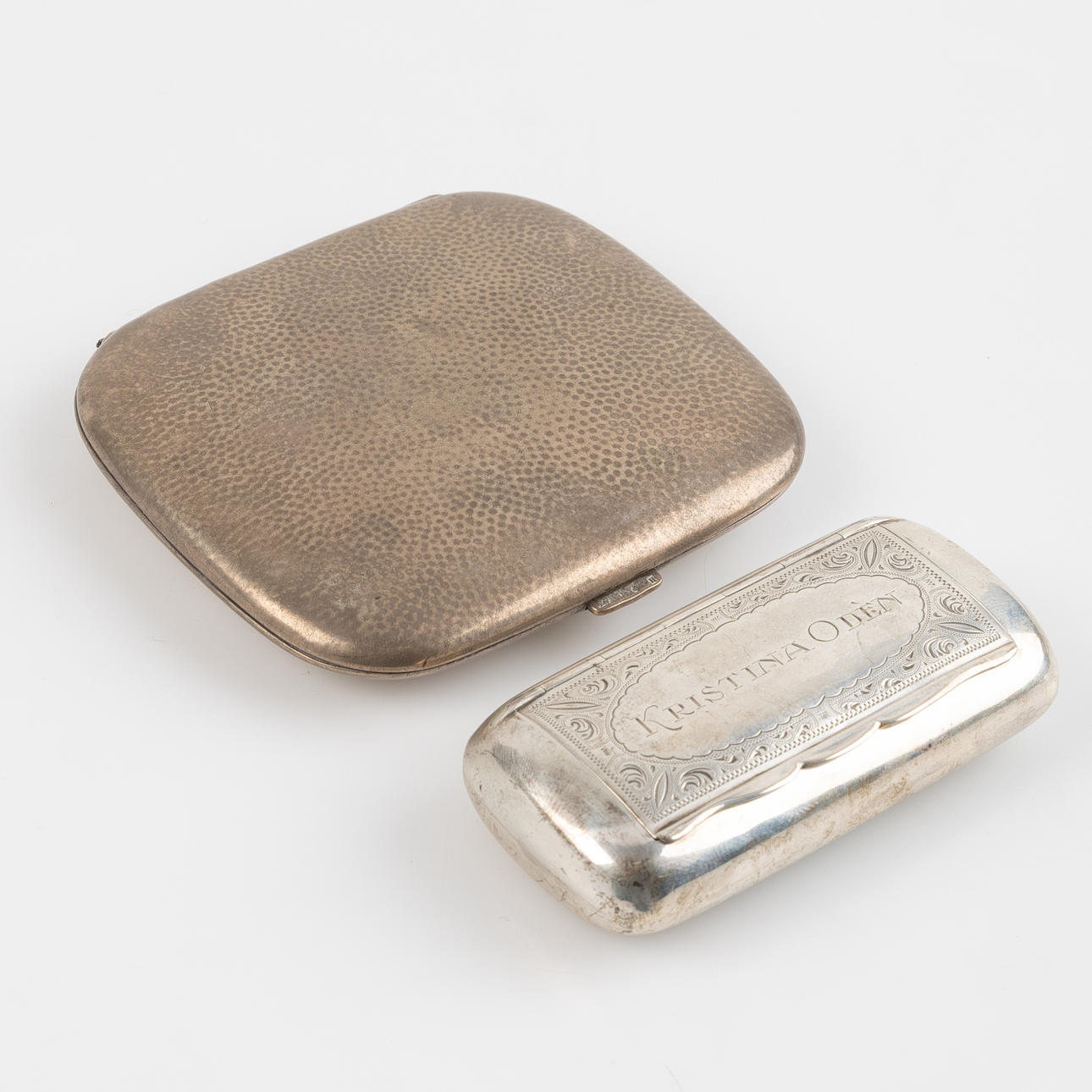 CIGARETTE CASE, SNUS BOX, SILVER.