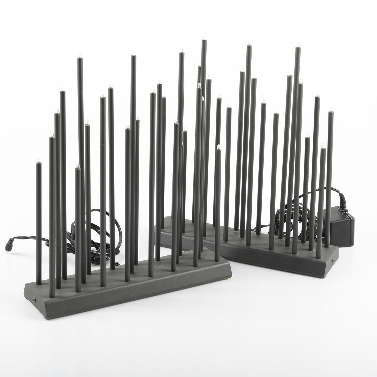 CANDLESTICKS, 2 pieces, metal, ICB Svenska AB.