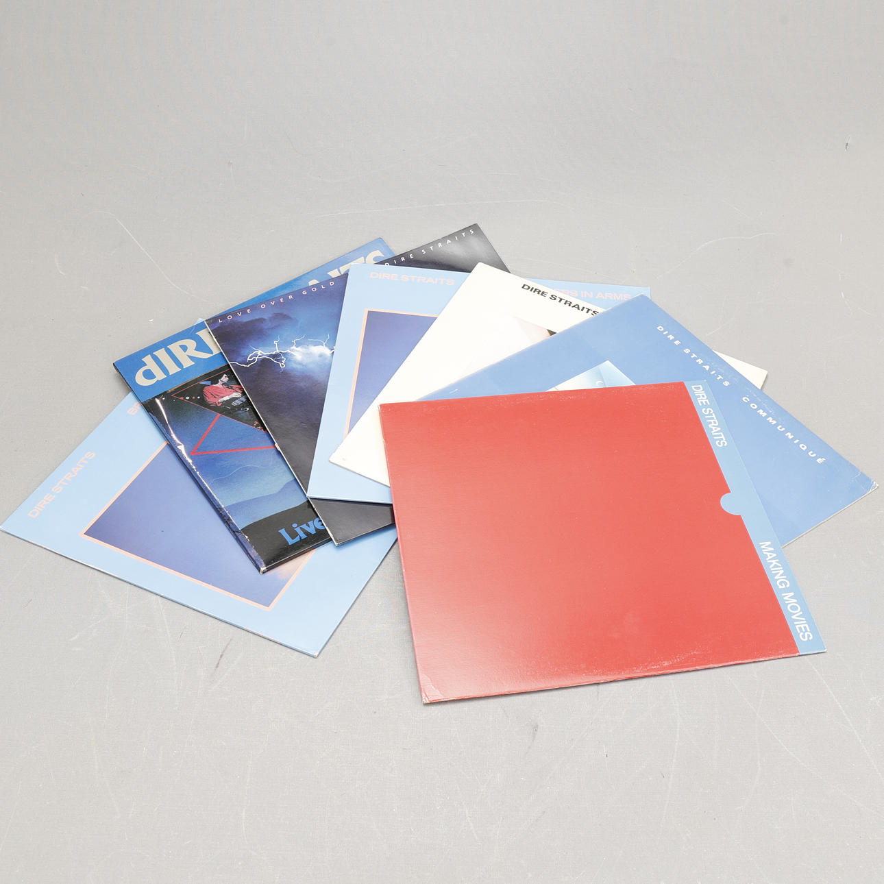 VINYL RECORDS, 7 pieces, Dire Straits.