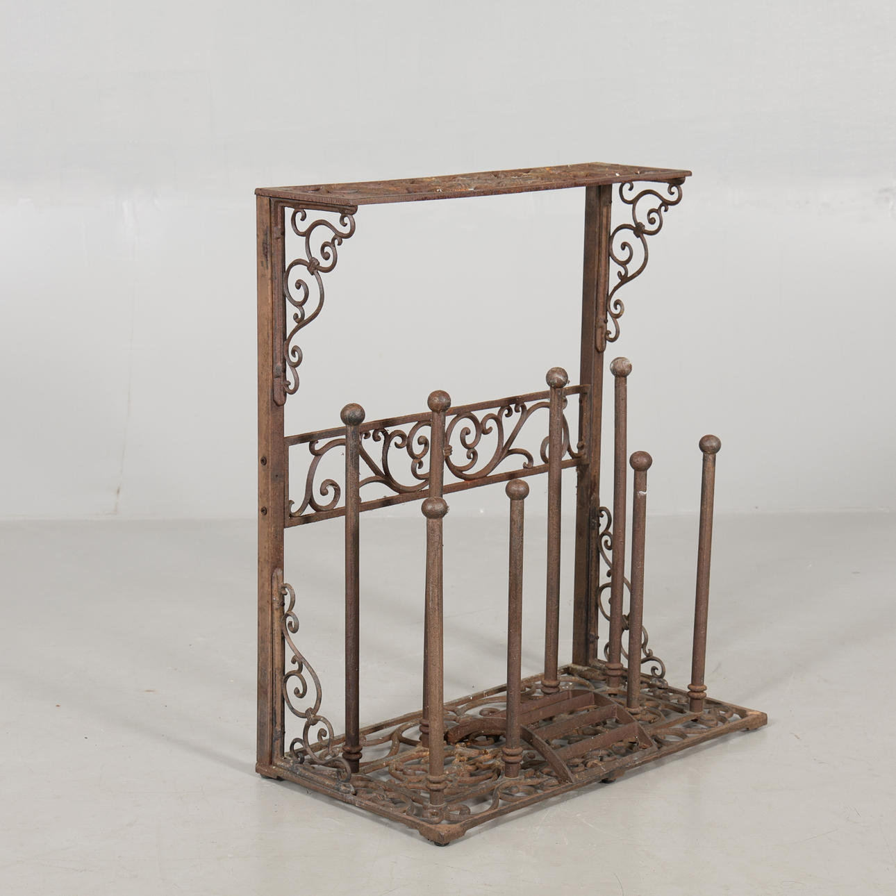 SHOE SHELF, cast iron.