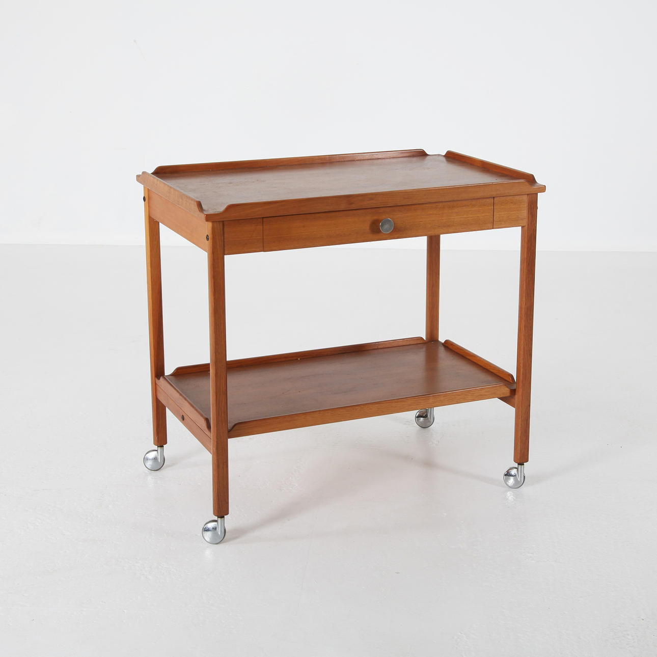 SERVING TROLLEY, teak, Sweden 1960s.