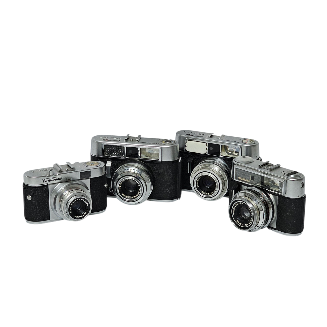 VOIGTLÄNDER. Four Vito model cameras.