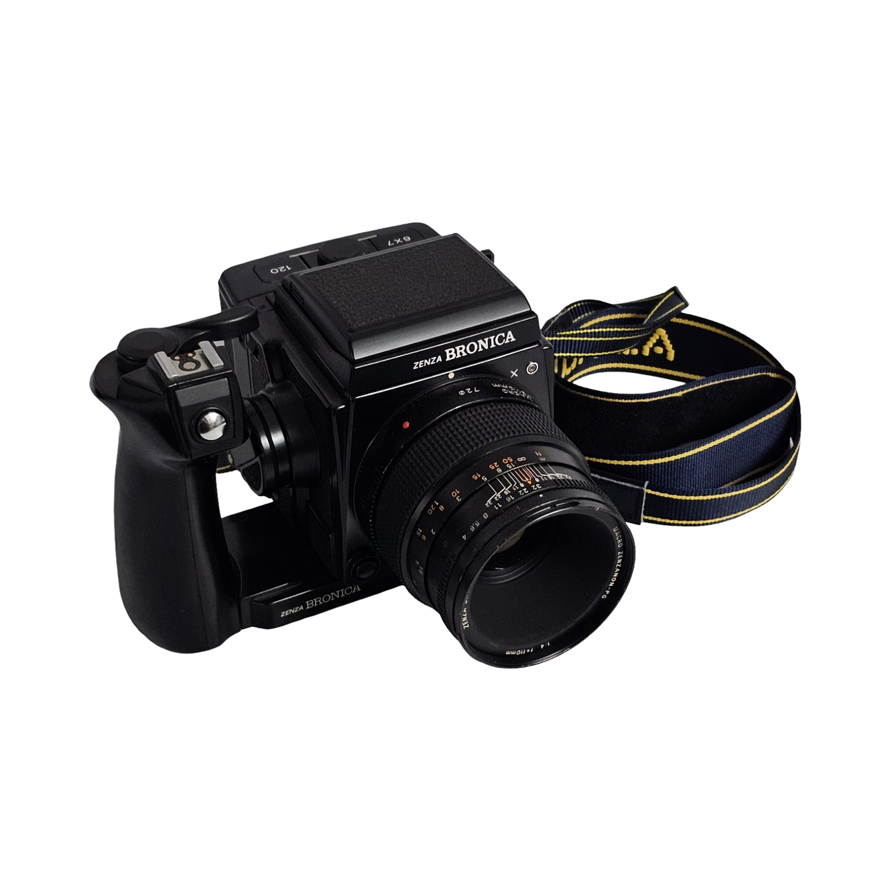 Zenza Bronica medium format camera with lens.