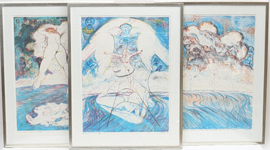 STRAHINJA NOVOVIC. Figure Scenes, signed and dated 1978.