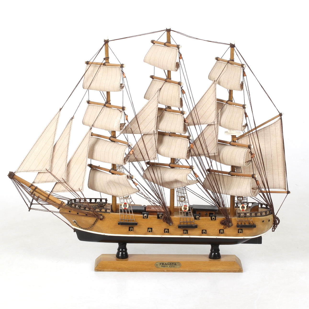 MODELLSKEPP, trä, Fragata, 1900-tal.