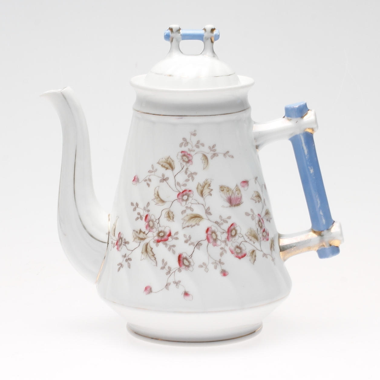 KAFFEKANNA, flintgods, så kallad stolpkanna, 1900-tal.