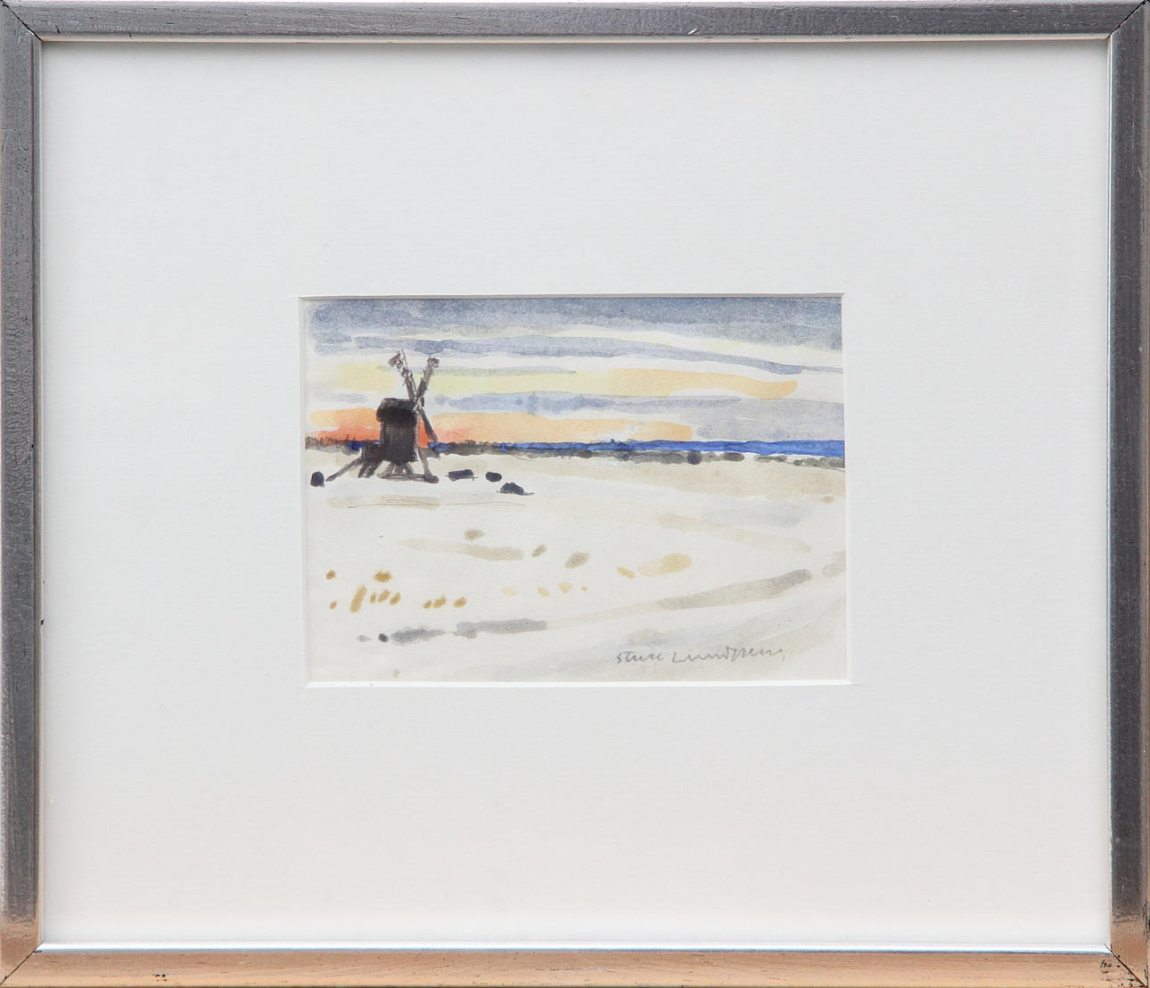 STURE LUNDGREN. WATERCOLOR, signed.