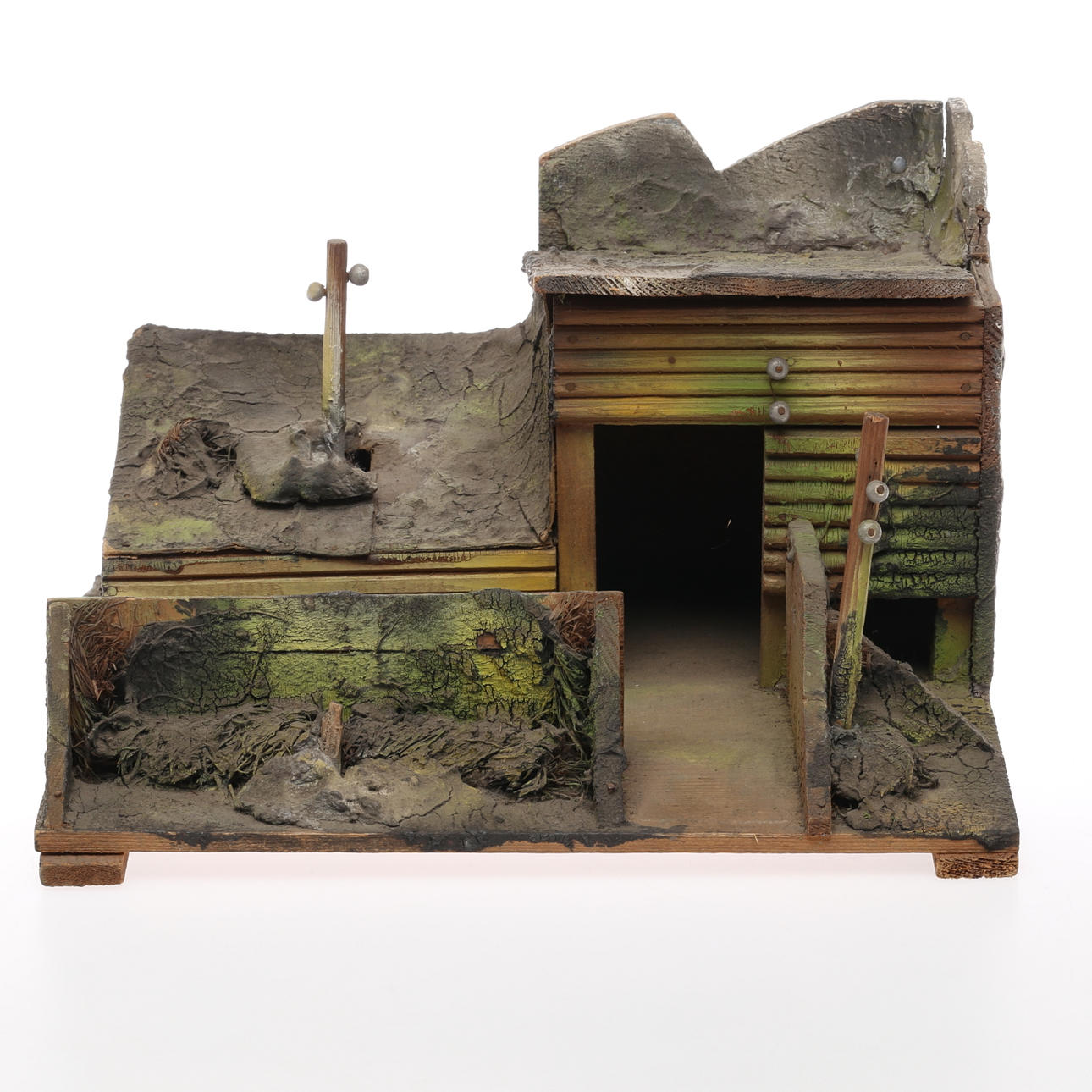 ELASTOLIN LINEOL Befehlsunterstand bunker. Tyskland 1930 - 40-tal.