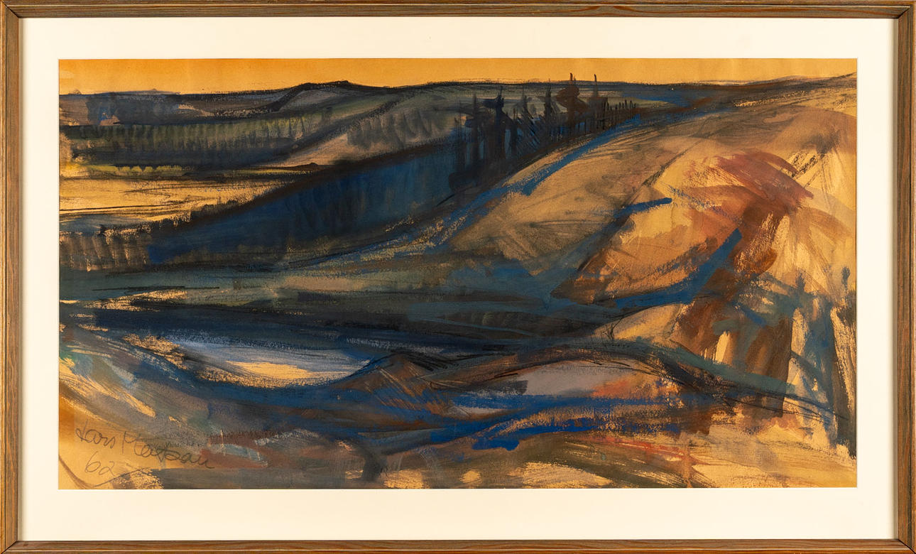 LARS MATSON. Mixed media on paper.