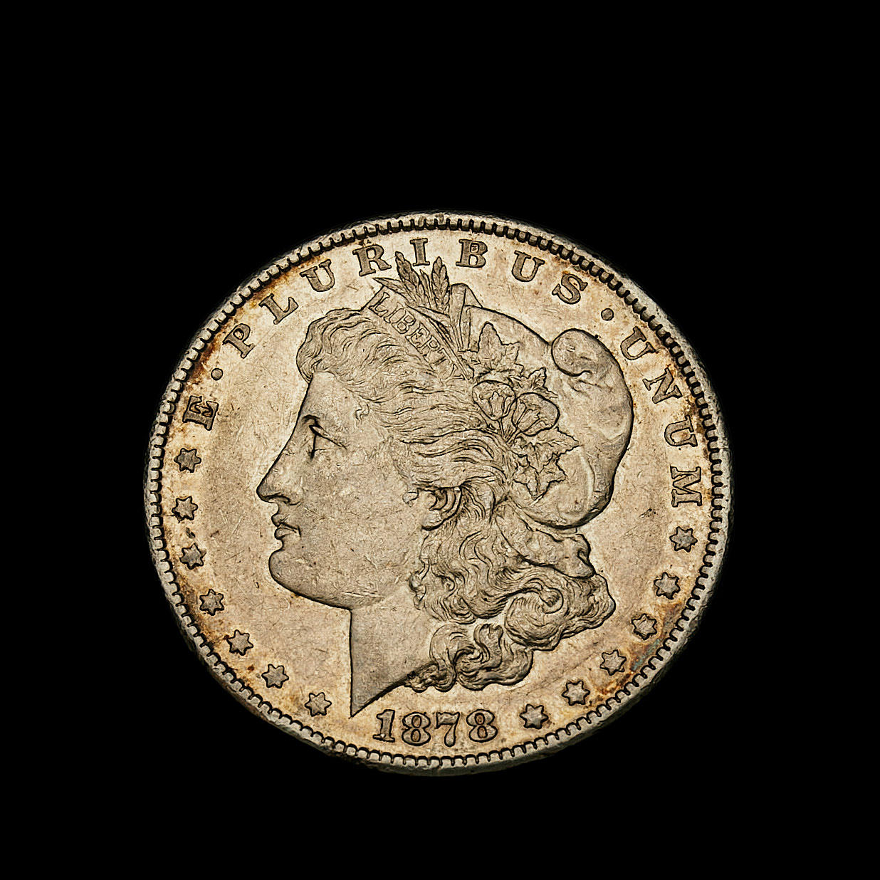 SILVER COIN, 1 dollar, 1878.