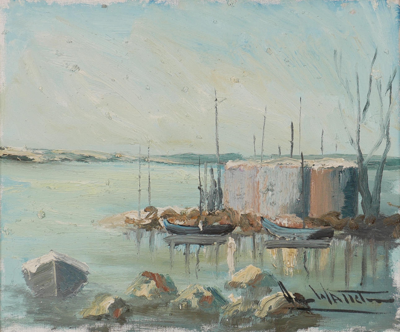 ARNE WALLSTEN. Oil on canvas, signed Arne Wallsten.