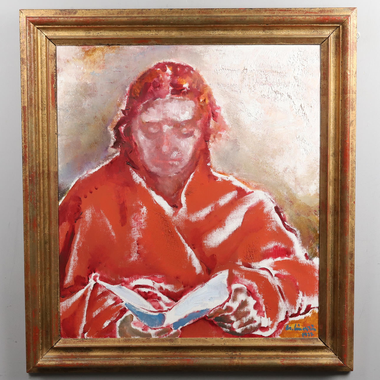 MARTIN LINDSTROM. Oil on canvas, signed and dated 1937.