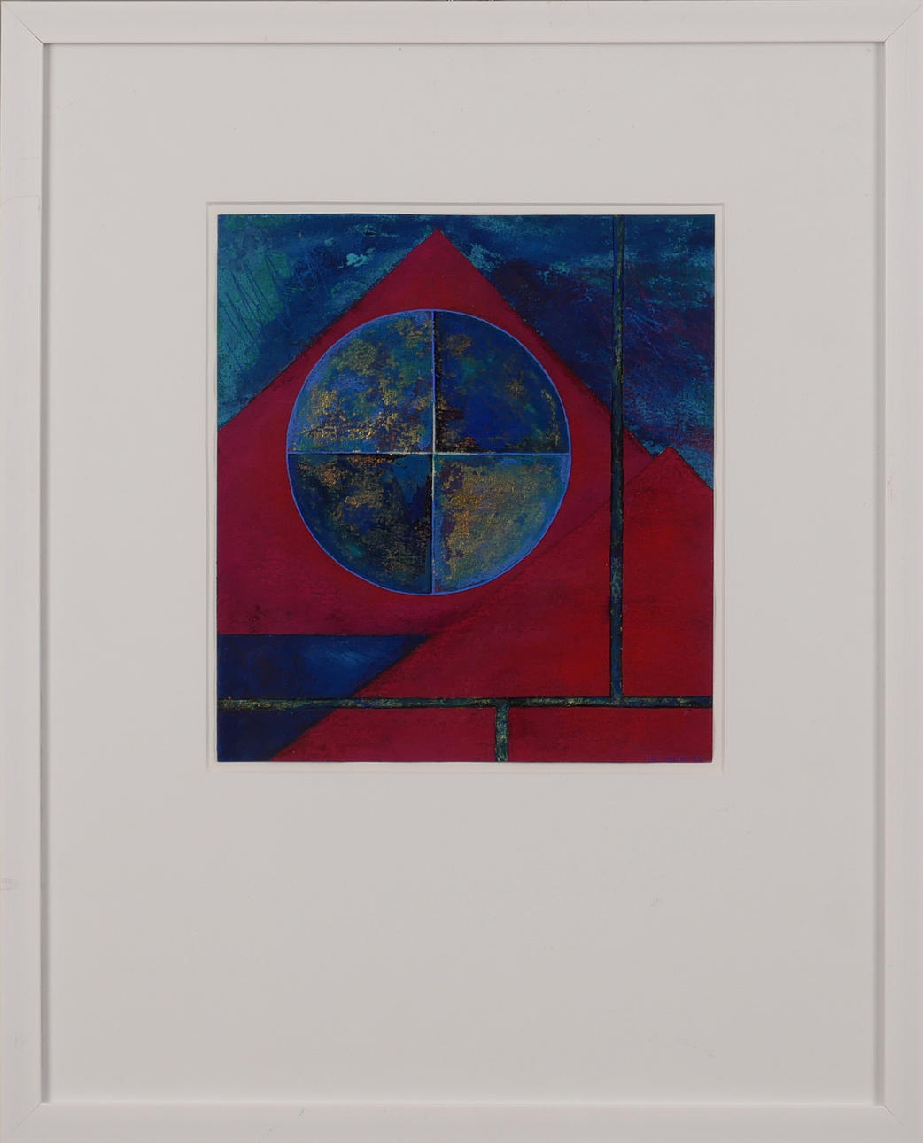 IDA MELIN. Composition, mixed media, signed Ida Melin -93.