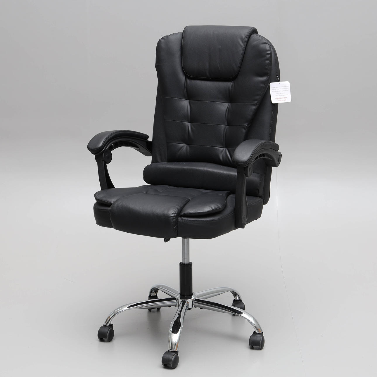 OFFICE CHAIR, extendable with swivel function, artificial leather, contemporary.