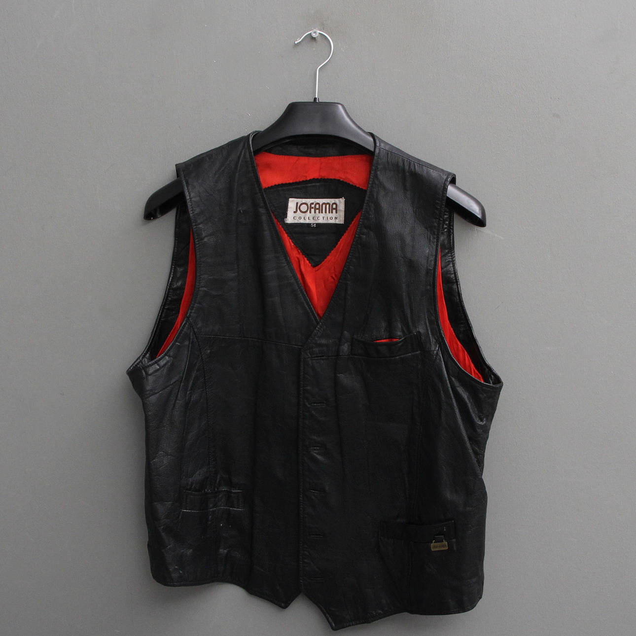 VEST, leather, Jofama.