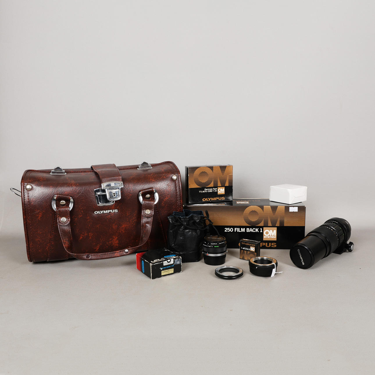 OLYMPUS ZUIKO MACRO LENS AND ACCESSORIES (QTY).