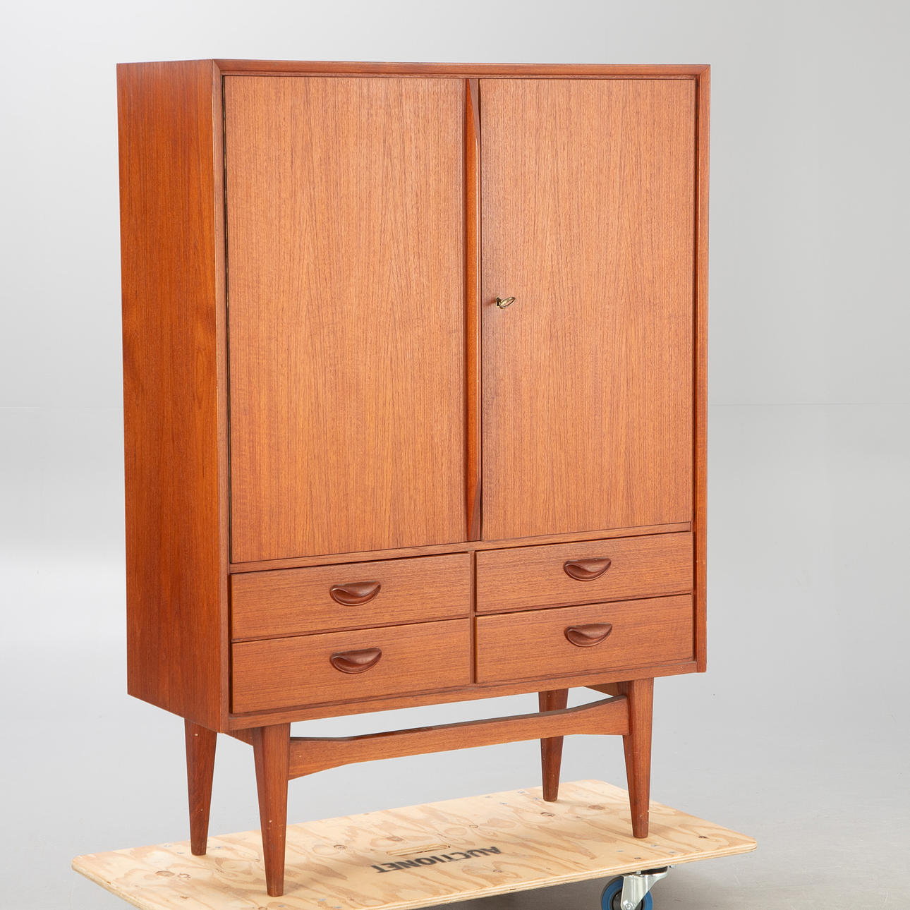 Heinrich Althoff, highboard in teak, Germany, 1960s.