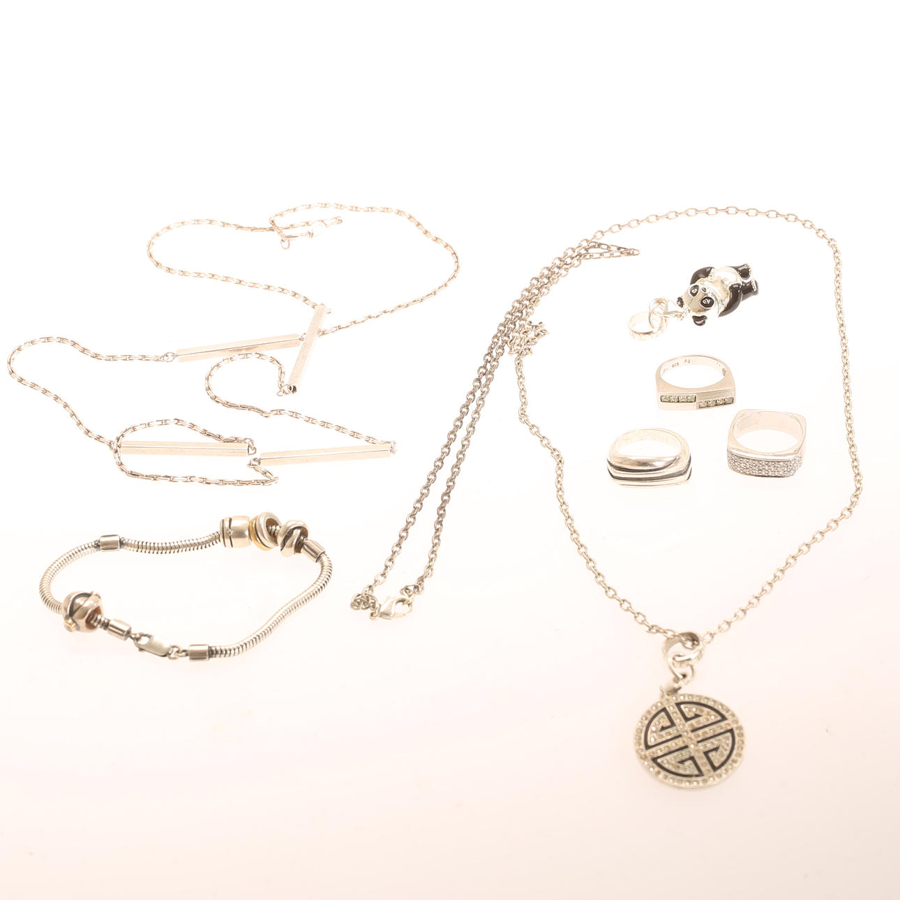 ASSORTED STERLING SILVER, 7 pieces.