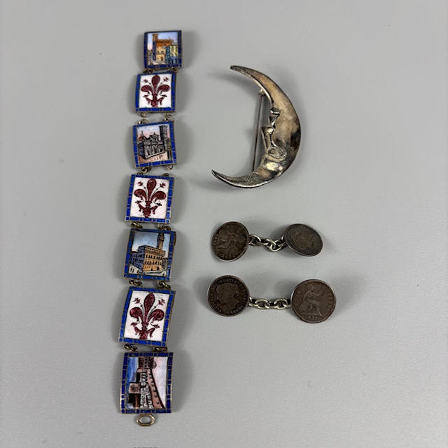 SILVER AND ENAMEL JEWELLERY.