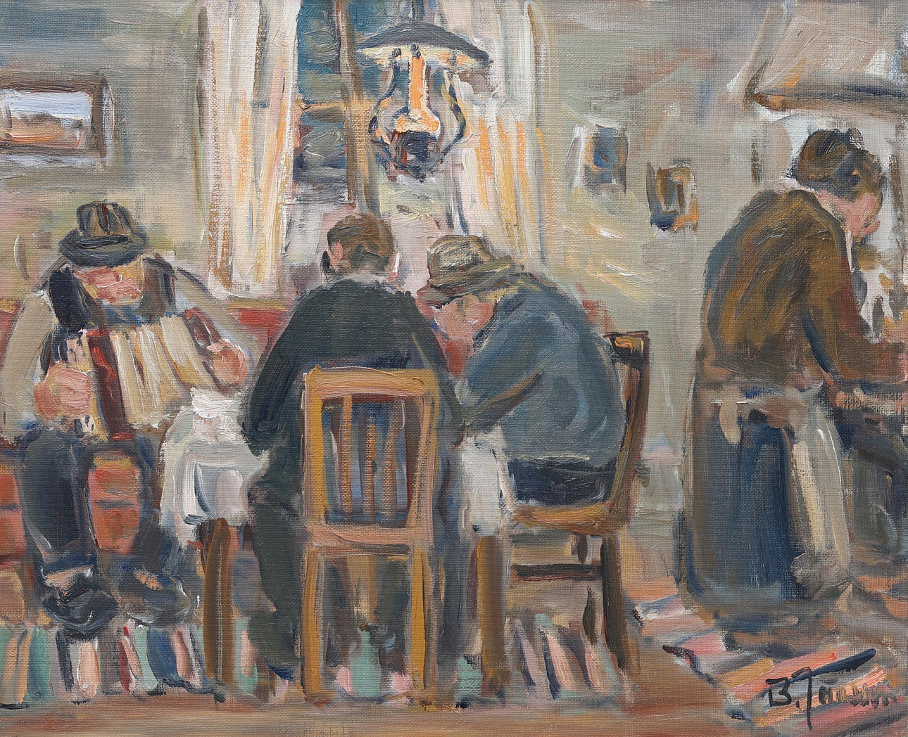 BROTHER JÖNSSON. Oil on canvas, signed.