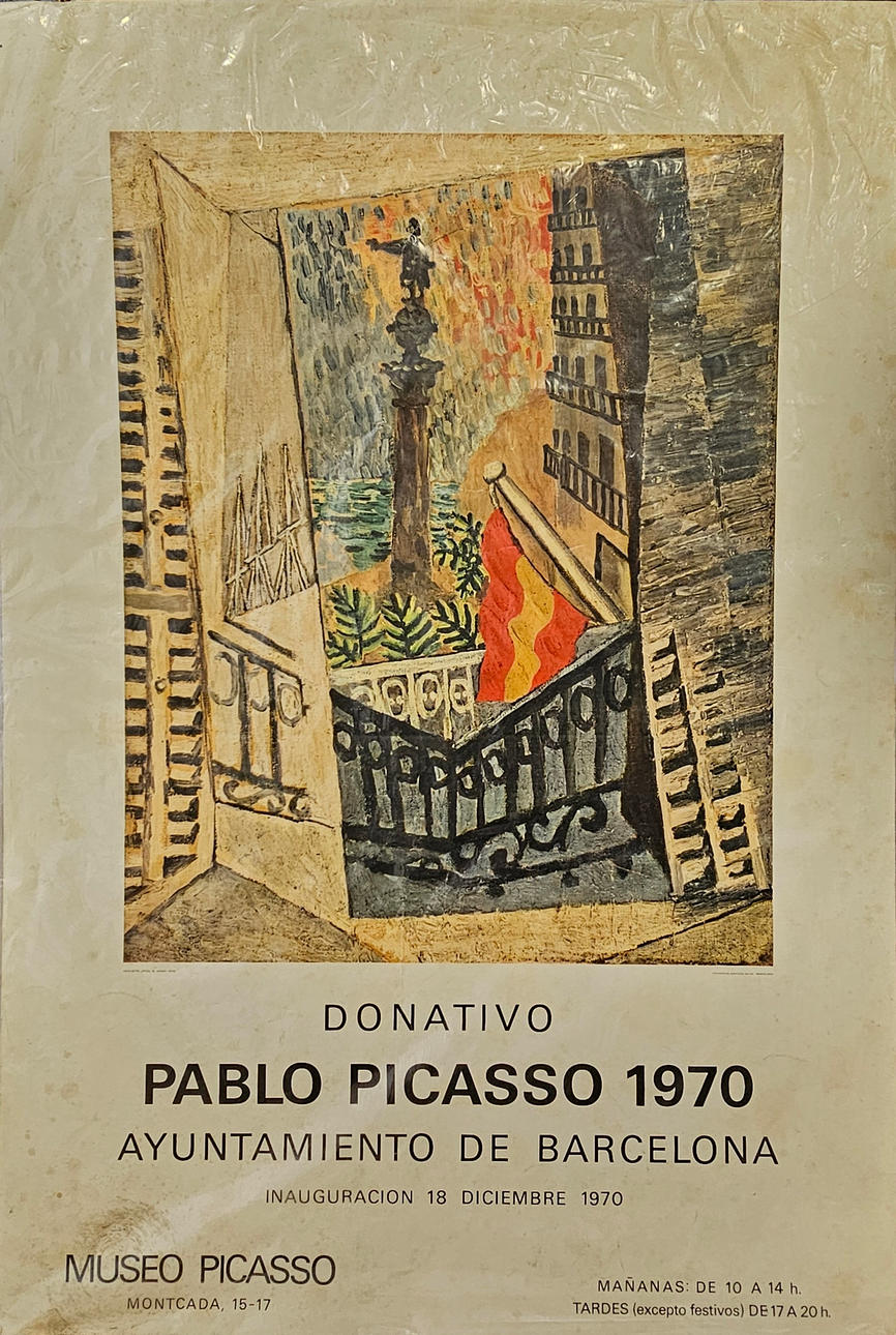 AFTER PABLO PICASSO. Picasso Museum poster, 1970.