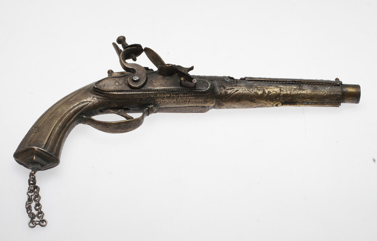 FLINTLÅS, orientalisk, replika, 1900-tal.