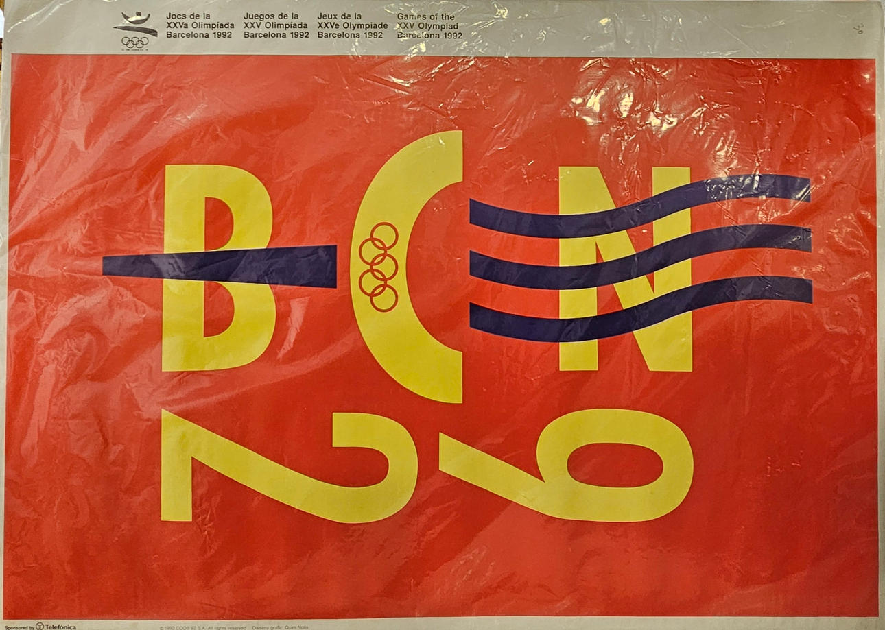 Poster for the Barcelona Olympics, 1992.