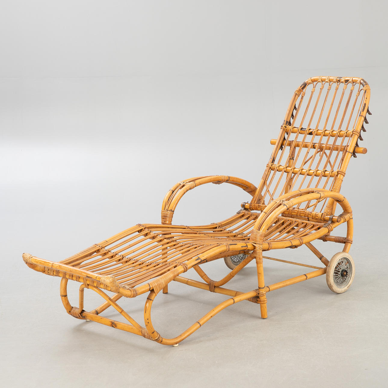 Bamboo lounger, 1950s.