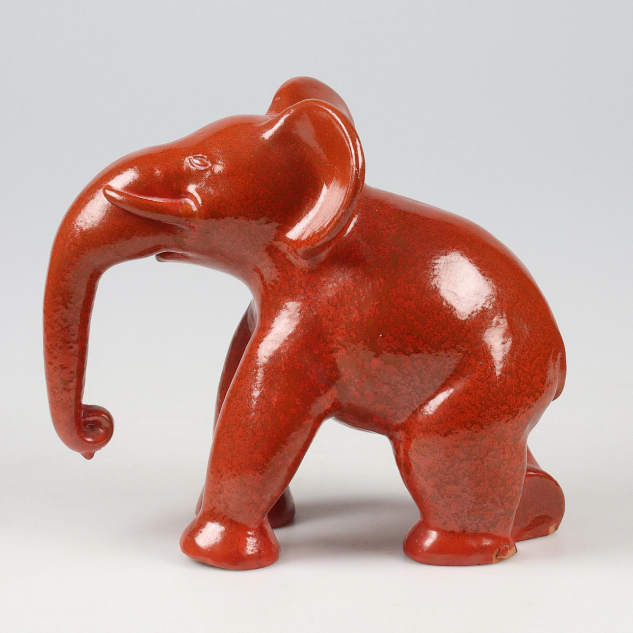 ALLAN EBELING. Figurine, Elephant, ceramics, Upsala-Ekeby.