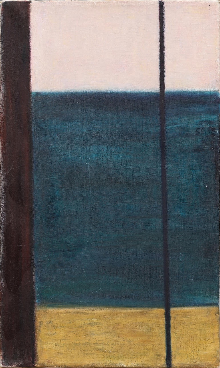 HUGO HEDLUND. COMPOSITION, signed and dated verso 1973.