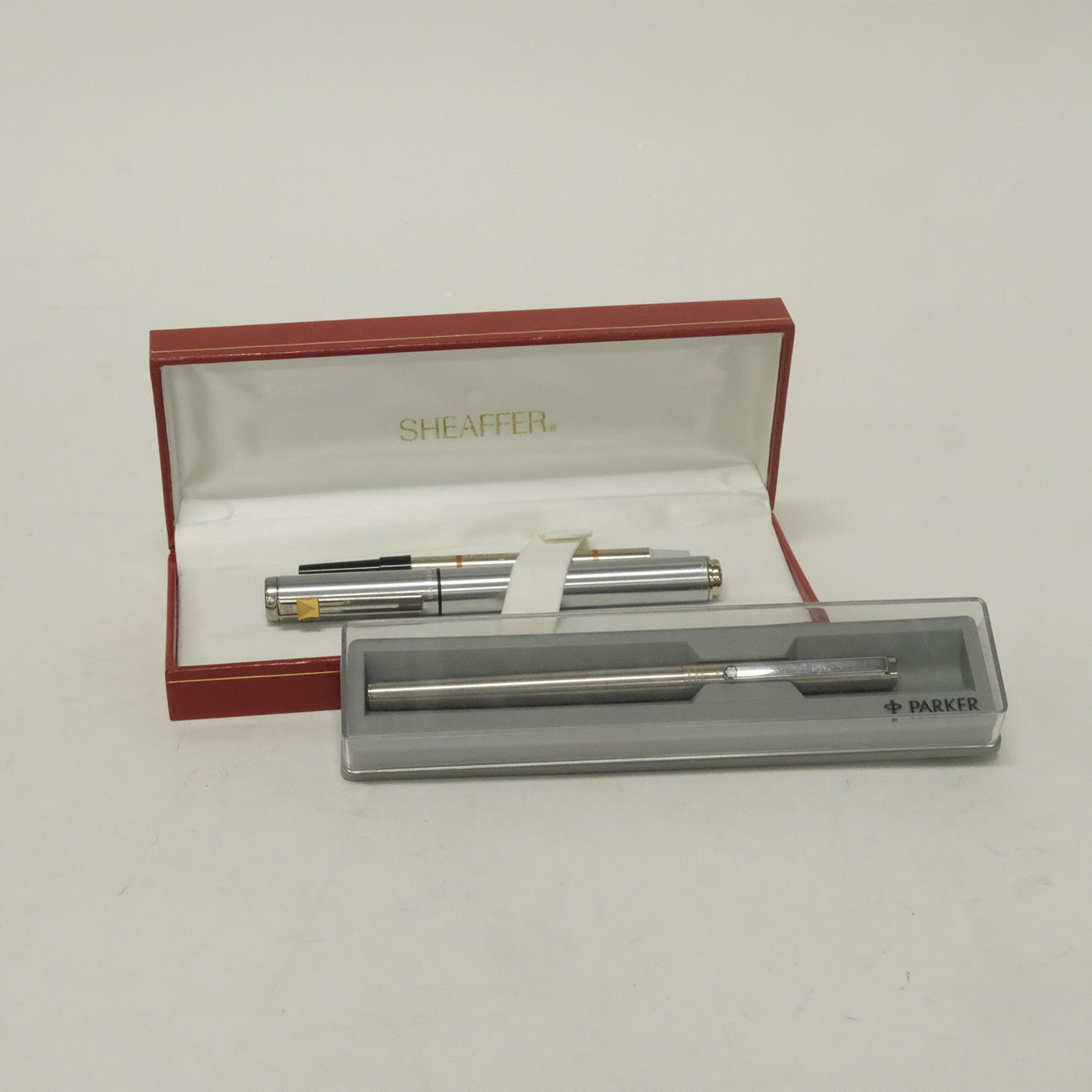 PENS, SHEAFFER AND MONT BLANC.