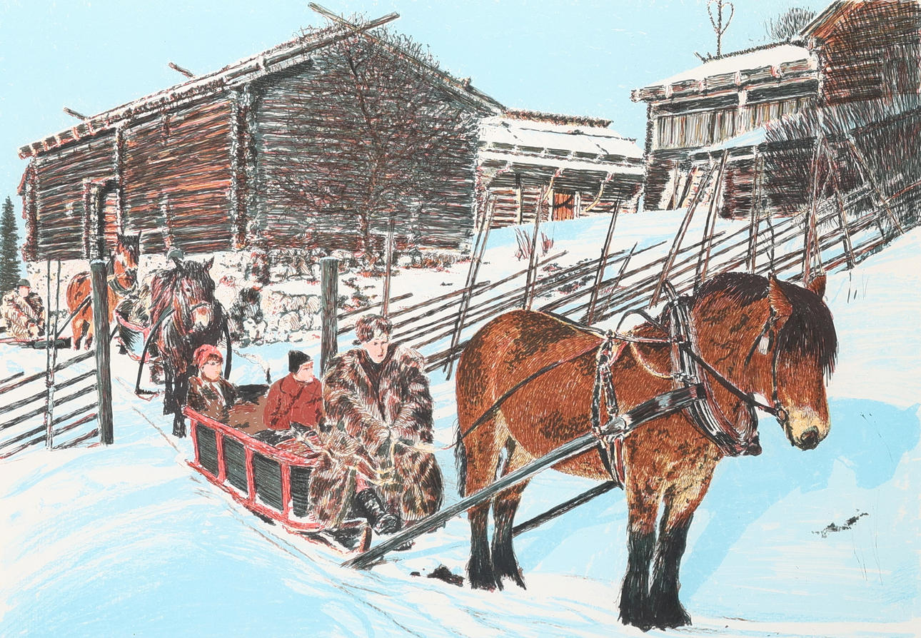 GÖRAN HAHNE. 2 lithographs, signed, e numbered 383/360, 189/360.