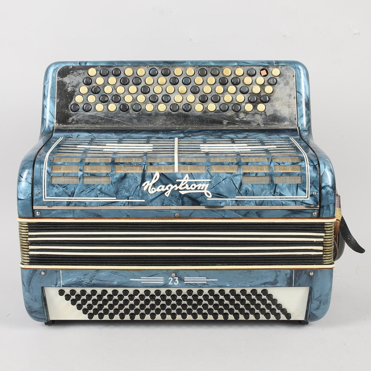 Accordion, button, Hagström 23.