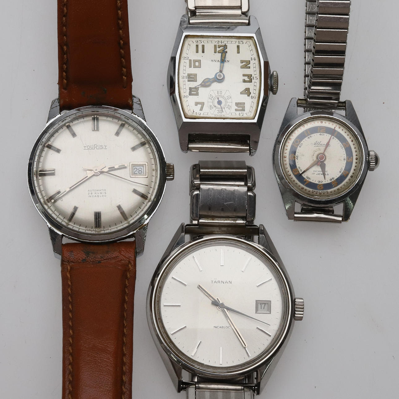 Wrist watch. 4 pcs. Steel.