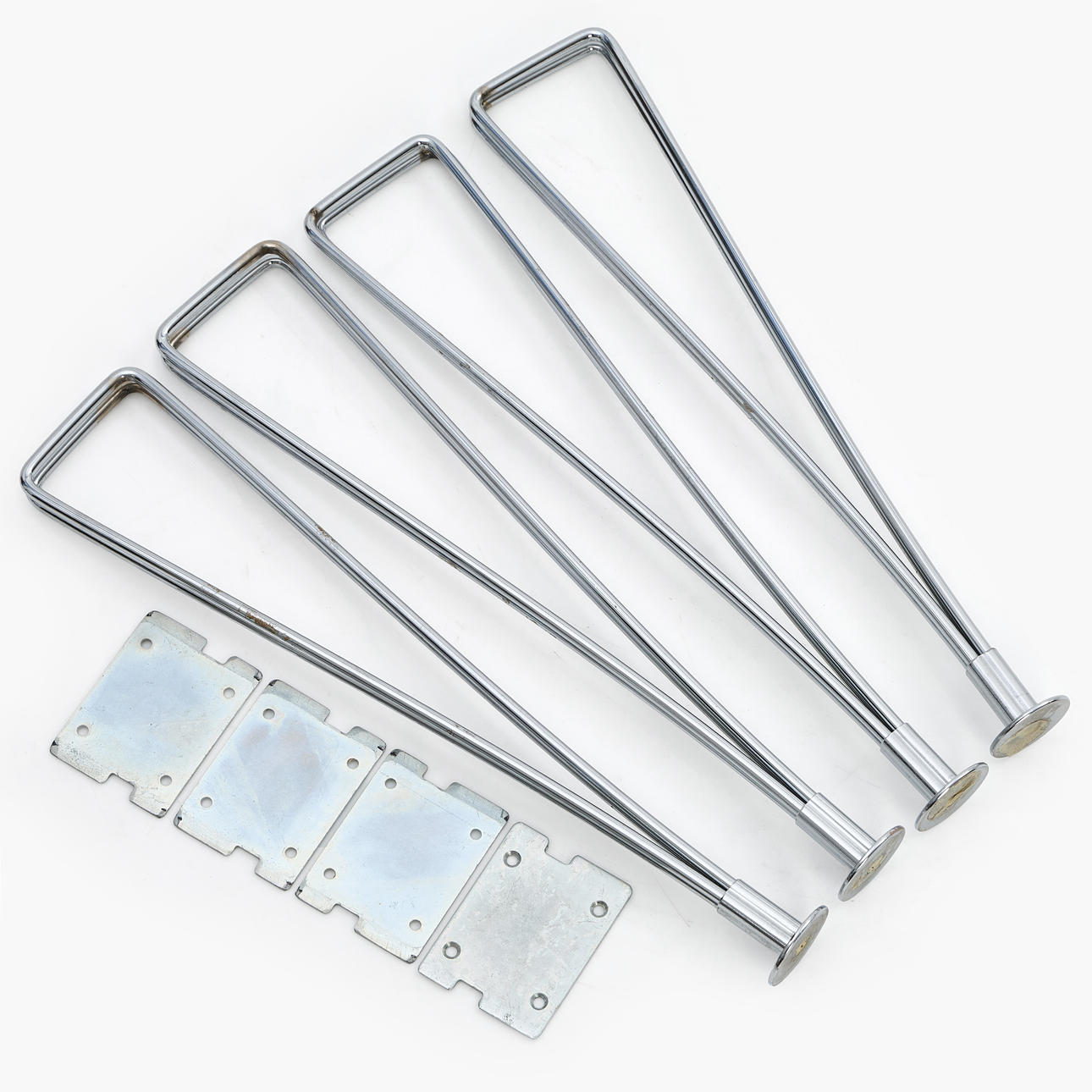 BRUNO MATHSSON, 4pcs, for elips coffee table, chrome.