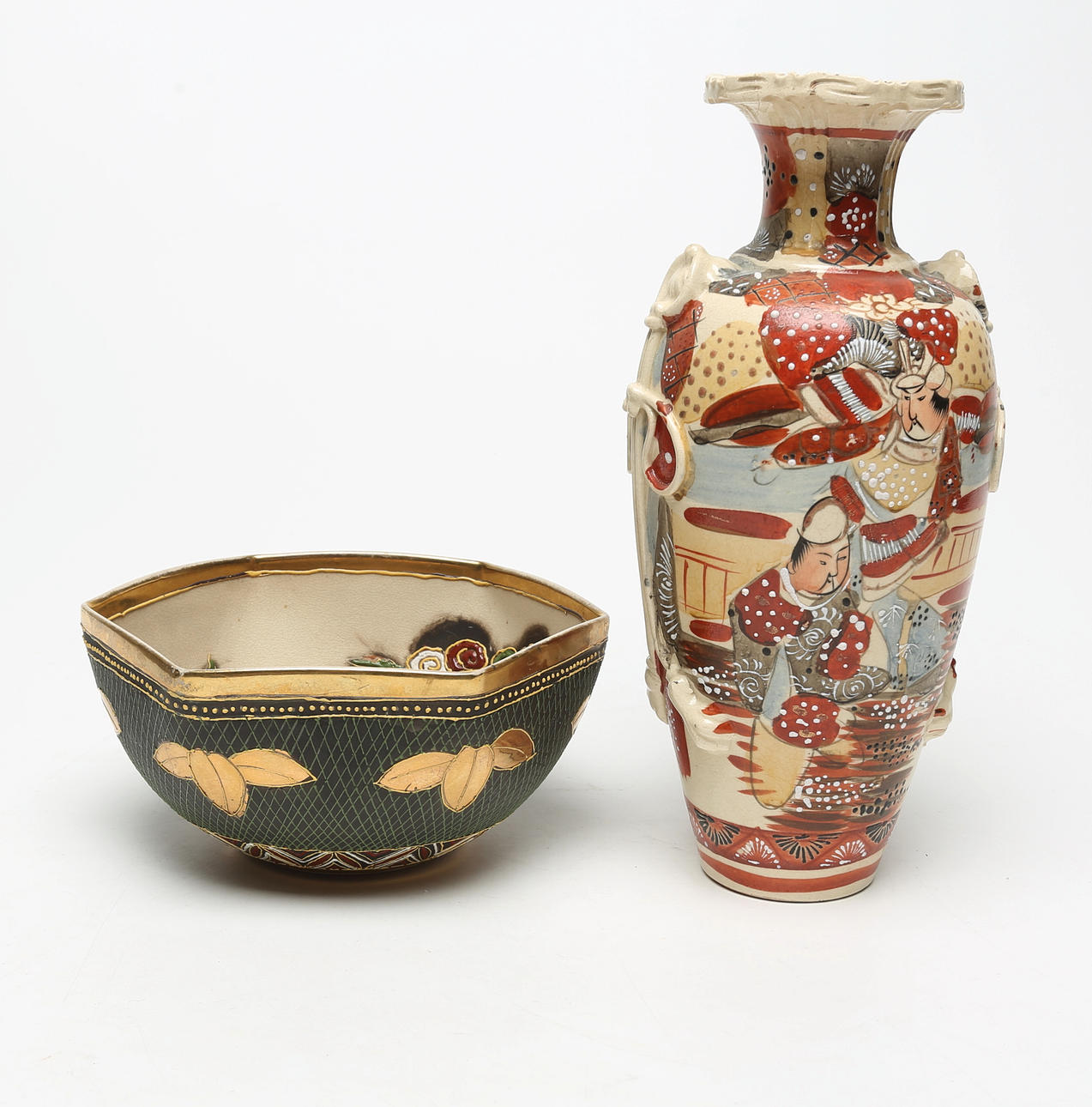 SKÅL och VAS, porslin, satsuma.